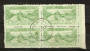NEW ZEALAND 1925 Dunedin Exhibition ½d Green. Superb Block of 4. - 24014 - VFU