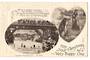 Christmas postcard of Maori Chidren diving and Maori Kitchen. 1917. - 246080 - Postcard