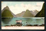 Coloured postcard by Muir and Moodie of Milford Sound. - 249805 - Postcard
