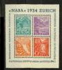 SWITZERLAND 1934 National Stamp Exhibition. Miniature sheet. - 26072 - UHM