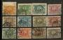 CHINA 1912 Commemorating the Revolution set of 12 in very fine condition some on piece, a choice set of this difficult era. Goo