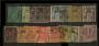 FRENCH POST OFFICES IN CHINA 1894. Set of 13 with shades (21stamps) and vermillion surcharges where applicable. A very nice sele