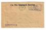 NEW ZEALAND 1952 Window envelope On His Majesty's Service. 2d Paid Te Aro Permit No 55. From Army Dept 27/3/52. - 30014 - War