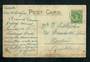 NEW ZEALAND Postmark Auckland PAERATA. A Class cancel on postcard 1913. Full striake but light. The postcard is tired but not to