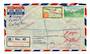 SAMOA 1964 Registered letter to Wanganui. Redirected to Wellington and then GONE NO ADDRESS. - 30058 - PostalHist