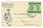 NEW ZEALAND 1942 Health 1d Green in pair on illustrated first day cover. - 30063 - Postal History
