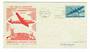 USA 1946 Cover for the First Commercial Flight from New York to Copenhagen. Backstamp Copenhagen.