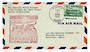 USA 1948 Pan American Airways First Clipper Flight Cover from Boston to Barcelona Spain. Purple Cachet.