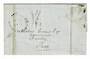 GREAT BRITAIN 1846 Entire from London to Brosley in Salop. Stamp removed. Black Lombard St