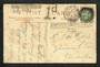 GREAT BRITAIN 1908 Postcard mailed within England. Interesting cachets Liable to Letter Rate DE. Exceeds Limits of Size H4. 1d.