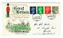 GREAT BRITAIN 1968 Elizabeth 2nd Machins issued 1/7/1968. Set of 4 on first day cover. - 30320 - FDC