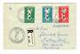 LUXEMBOURG 1958 Europa. Set of 3 on registered first day cover with the receipt. - 30478 - PostalHist