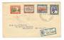 SAMOA 1939 25th Anniversary of New Zealand Control. Set of 4 on first day cover. Registered. - 30549 - PostalHist