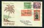 NIUE 1946 Peace. Set of 4 on illustrated first day cover. - 30591 - FDC