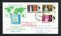 BERMUDA 1966 20th Anniversary of UNESCO. Set of 3 on first day cover. - 30648 - FDC
