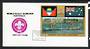 REDONDA 1987 World Scout Jamboree. Miniature sheet on cover. - 30671 - PostalHist