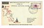 NEW ZEALAND 1953 London - Christchurch Air Race with CANTERBURY INTERNATIONAL postmark. Cachet on the reverse
