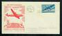 USA 1946 Cover for the First Commercial Flight from New York to Stockholm. Backstamp Stockholm.