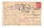 Postcardaddressed to Palmerston North. Purple cachet