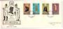 ST HELENA 1973 Military Equipment. Fourth series. Set of 4 on first day cover. - 30978 - FDC