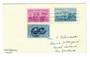 USA 1956 Little America Antarctica Postmark tieing stamps to cover.
