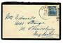 USA 1905 Mourning cover to England. Flap missing.