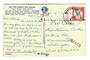 USA 1964 Postcard mailed airmail but cachet SURFACE.