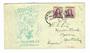 USA 1933 Cachet in Green for the New Orleans Mardi-Gras.. Sponsored by the Crescent City Stamp Club.