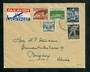 NETHERLANDS 1944 Airmail Cover from Tilburg to Burgdorf Switzerland with stamps from the 1944 Independance Restored set. - 31278