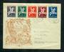 NETHERLANDS 1946 Child Welfare. Set of 5 on first day cover. - 31294 - FDC