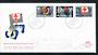 NETHERLANDS 1987 Red Cross. Set of 3 on first day cover. - 31299 - PostalHist