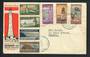 NEW ZEALAND 1947 Lighthouses. Original set of 7 on first day cover dated 1/8/47. - 31423 - FDC