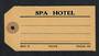 NEW ZEALAND Luggage Label from Spa Hotel Taupo in pristine condition. Unused. - 31454 -