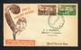 NEW ZEALAND 1946 Health Unlisted Flaw 1d + ½d Red-Brown misplaced. On first day cover. - 31468 - FDC