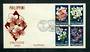 PHILIPPINES 1962 Orchids. Block of 4 on first day cover. Imperforate. - 31693 - FDC