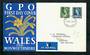 WALES 1967 Definitives. Set of 2 on first day cover. - 31737 - FDC