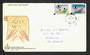 MALAYSIA 1976 Malayan Association for the Blind. Set of 2 on first day cover postmarked in Sarawak. - 31948 - FDC