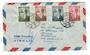 INDONESIA 1956 Bicentenary of Djokjakarta. Set of 4 on first day cover to New Zealand. - 32026 - FDC