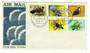 PAPUA NEW GUINEA 1977 Birds. Set of 5 on first day cover. - 32151 - FDC