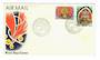 PAPUA NEW GUINEA 1977 Definitives Masks. The $1 and $2 on first day cover. - 32177 - FDC