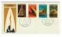 PAPUA NEW GUINEA 1971 Native Dwellings. Set of 4 on first day cover. - 32182 - FDC