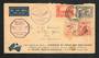 AUSTRALIA 1934 First Official Airmail Australia to New Guinea. Postmark SHIP MAIL ROON MELBOURNE and LAE. Condition poor. - 323
