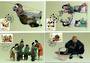 CHINA 1996 Tianjin Clay Statuettes. Set of 4 on Maxim Cards. - 32420 - postcards