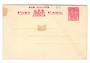 Early Undivided Postcard (lettercard) with printed stamp Victoria 1d Red. View of Mt Egmont Waikite Geyser Otira Gorge and Mt Co