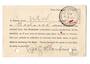 Postcard Colonial and foreign parcel post card punched holes at bottom Addressed to Progress Mines of NZ at Reefton. Greymouth