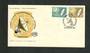 GREECE 1970 Satellite Earth Communications Station. Set of 2 on first day cover. - 34210 - FDC