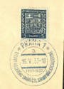 CZECHOSLOVAKIA 1929 Definitive with Special Postmark dated 16/5/1937. - 35586 - PostalHist