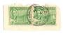 NEW ZEALAND Postmark Hamilton WOODLEIGH. H Class cancel on piece pair 1d Peace 7/12/1946. - 3635 - Postmark