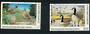 NEW ZEALAND 1998 Fiscal Game Bird Habitat $10 Canada Geese and $10 California Quail. Set of 2. Soaked off the licence. Void afte