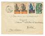 GABON 1936 Letter from Libraville to Kiribi. Backstamp Dakar Senegal. - 37584 - PostalHist